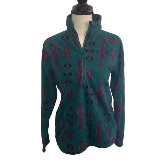 Eddie Bauer Tops - Preloved Eddie Bauer Womens Zip Long Sleeved ActiveWear Shirt